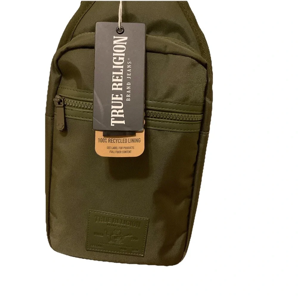 True Religion Yeta Unisex Adult Crossbody Bag, Medium - Green‎
